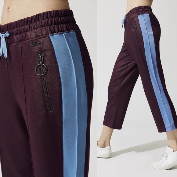 Sweaty Betty Hyde Cropped Pants in Oxblood S - Picture 1 of 9